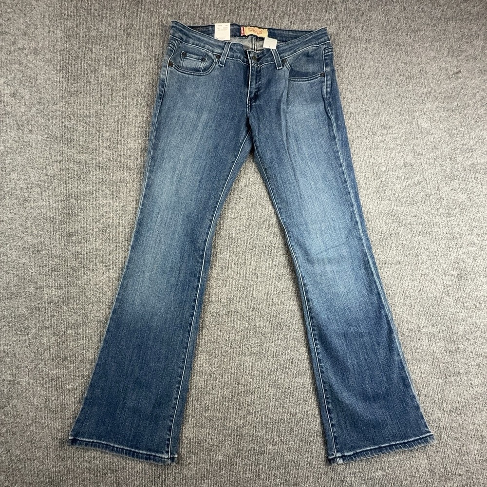 Y2K Levi's 524 Too Superlow Bootcut Jeans Juniors 9 Low Rise Stretch Denim